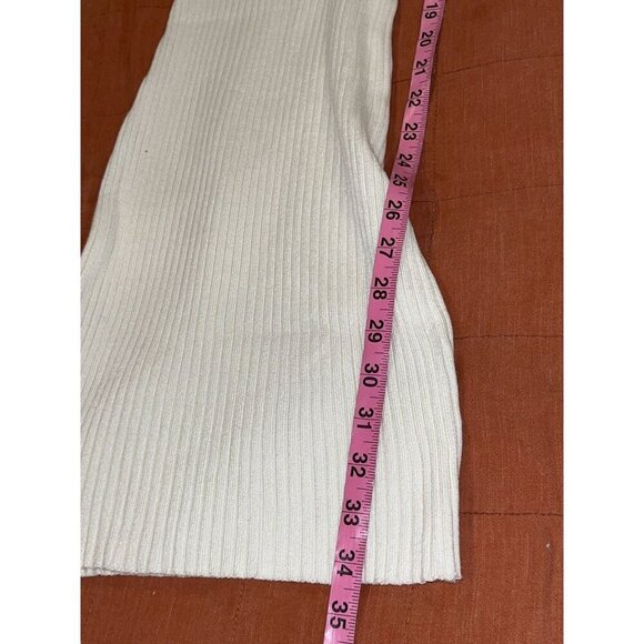 Superdown Ashton mini dress Womens Small Ribbed Knit Square Neck Bodycon Minima - Picture 7 of 9